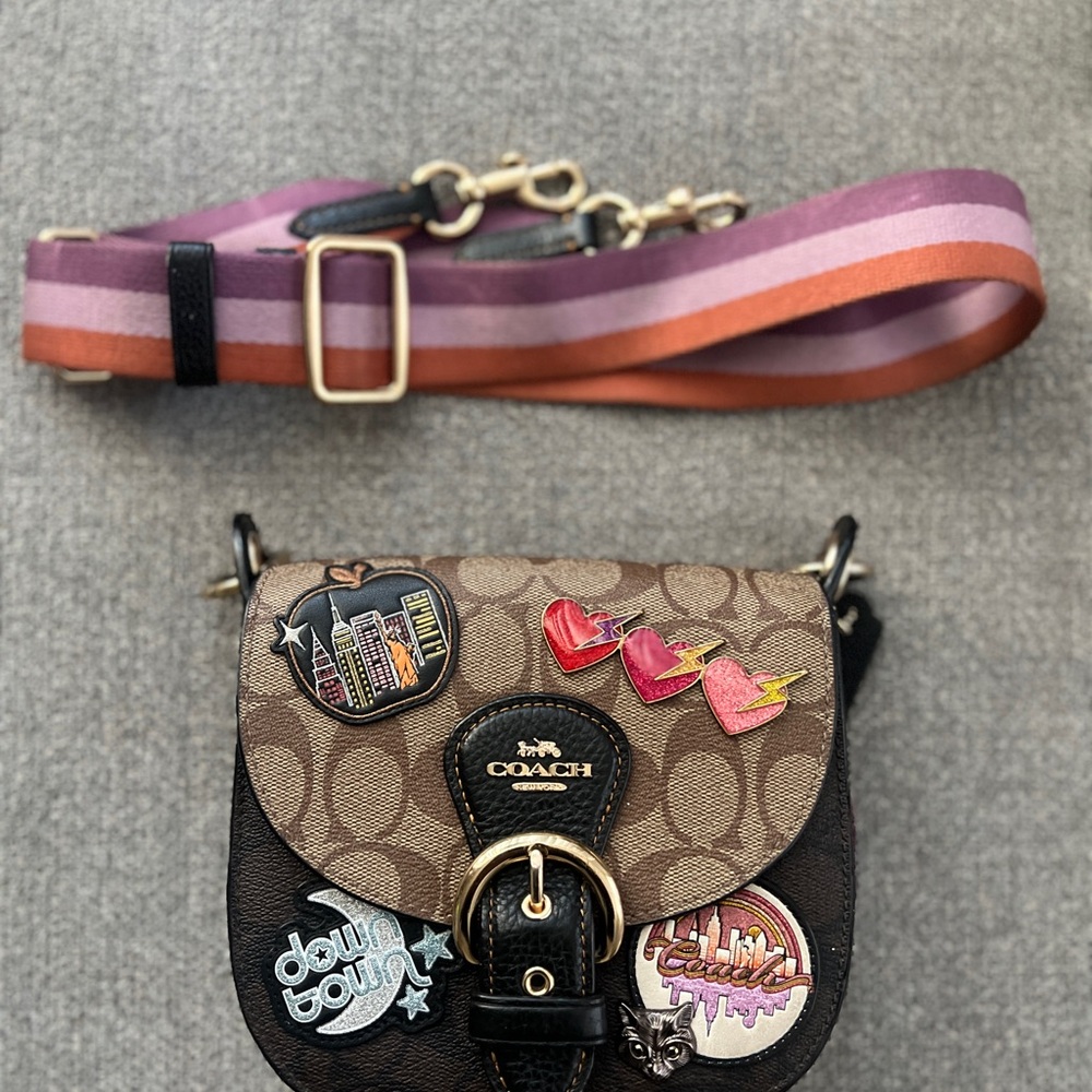 Coach kleo Crossbody Bag with Patches
